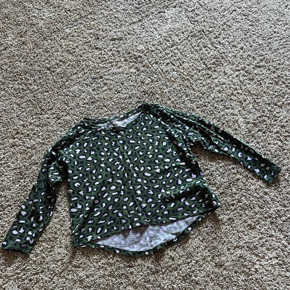 Old Navy Little Girl Leopard Print Dolman Top Size XS 5